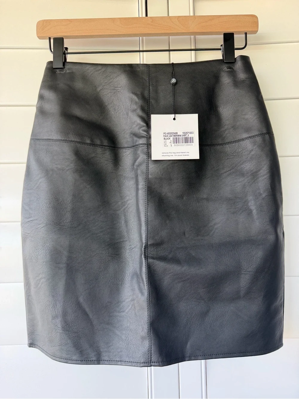 Missguided Mini Faux Leather Skirt in Black